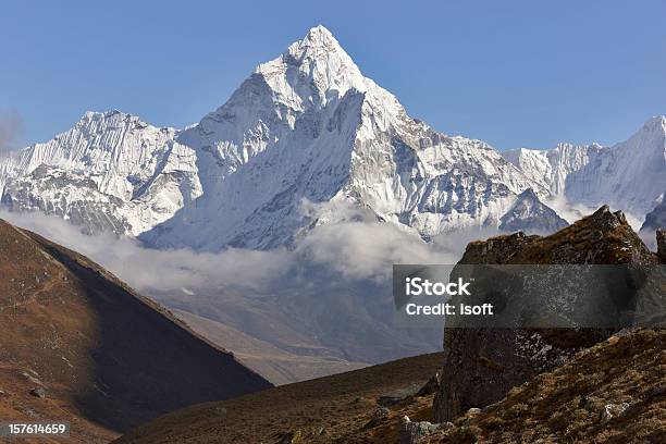 Ama Dablam Everest Obwodu Nepal Motywów - zdjęcia stockowe i więcej obrazów Mount Everest - Mount Everest, Szerpowie, Ama Dablam