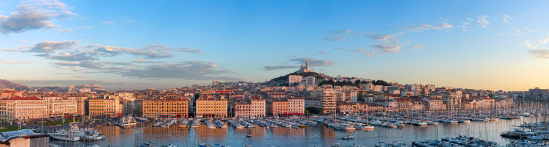 Panorama of Old port of Marseille