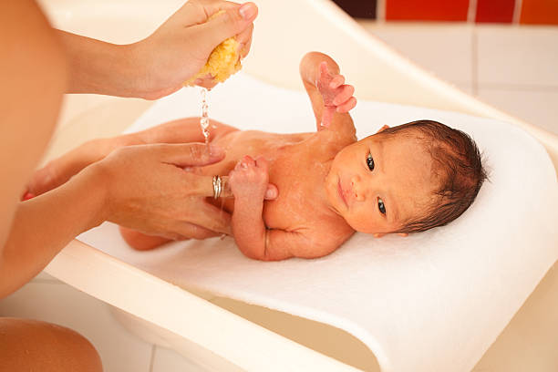 Baby Bath stock photo