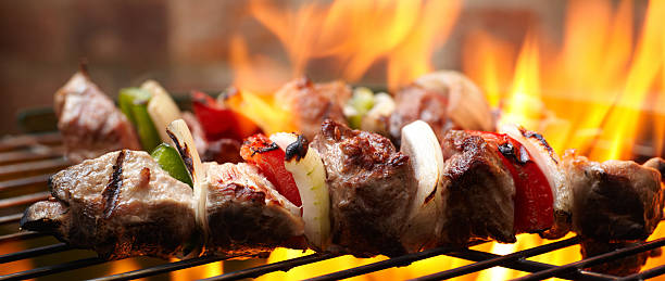 барбекю - kebab стоковые фото и изображения