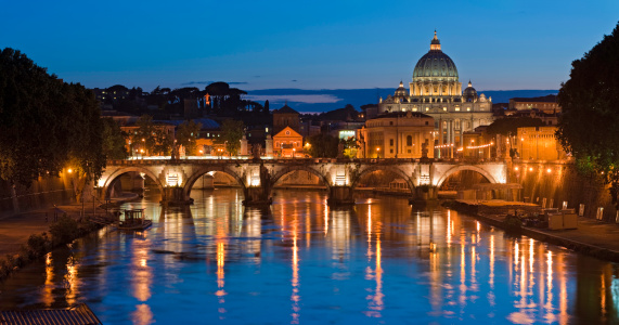 Egyptian obelisk on St Peter's square in Vatican, Rome, Italy