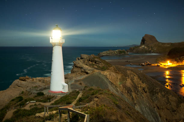 castlepoint faro - castlepoint foto e immagini stock