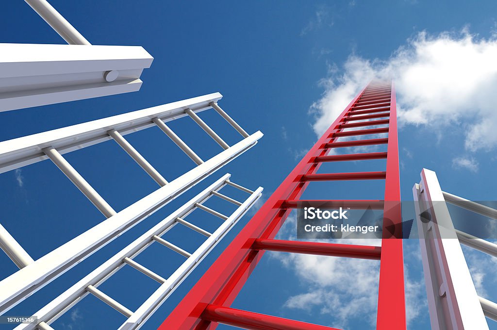 Best Choice Concept of making the right choice out of many. Ladder of Success Stock Photo