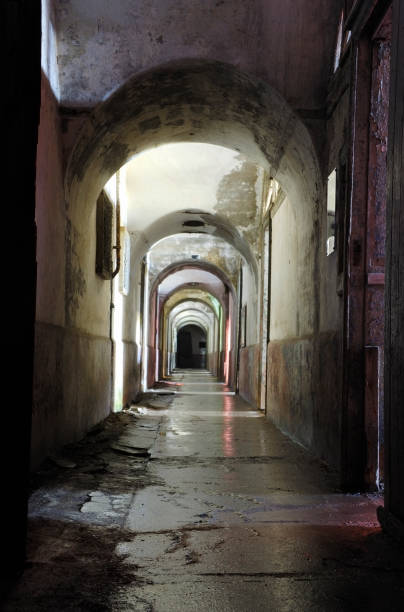 istock Dark entrence hall in old  fort 157615173