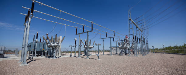 Substation stock photo