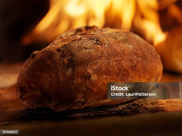 Cranberry Sourdough Bread In A Wood Burning Oven Stock Photo - Download Image Now - Baking Bread, Bread, Fire - Natural Phenomenon