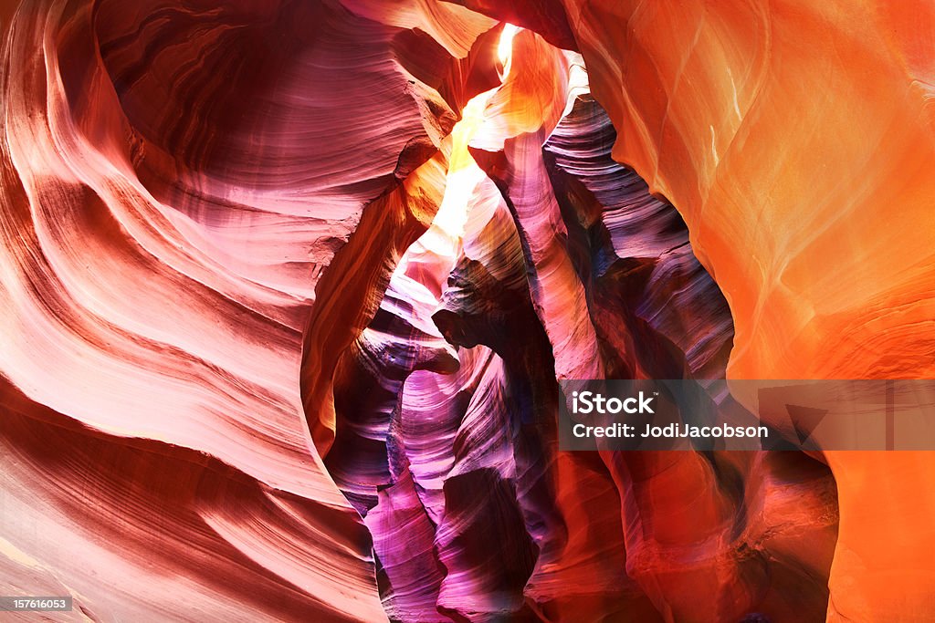 Tope colores de Antelope Canyon, Arizona - Foto de stock de Red Rocks libre de derechos