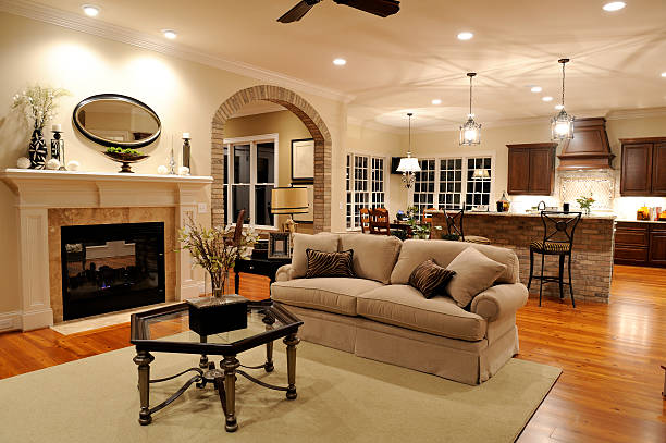 istock View looking over the living room into the kitchen 157616072