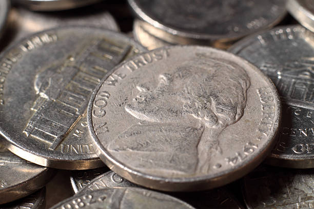 istock Pile of US Nickels 157616229