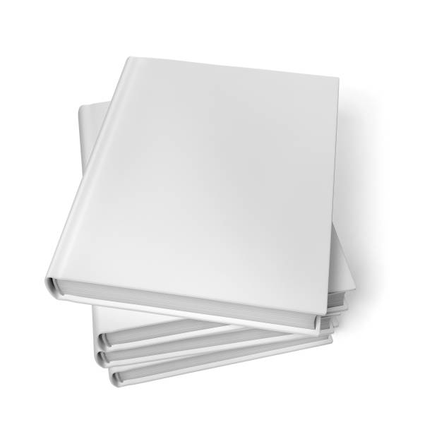 istock Stacked Blank Books Isolated On White Background 157616295