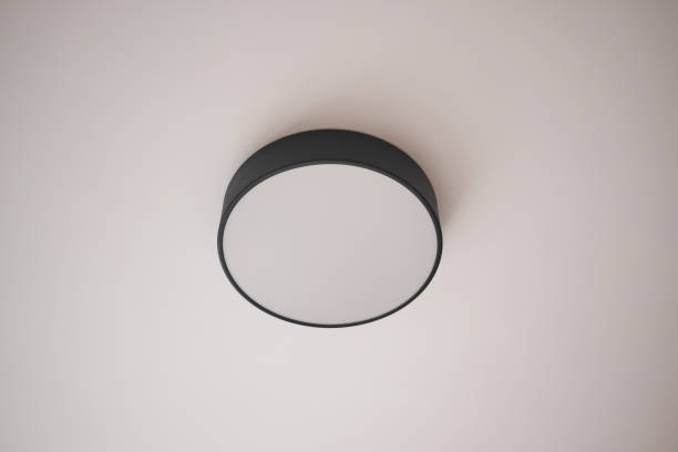 istock gray ceiling lamp hanging in a room , 1576163647