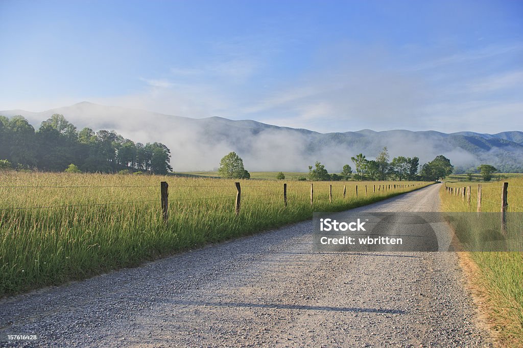 Cades 코브 매일 Smoky Mountains - 로열티 프리 도로 스톡 사진