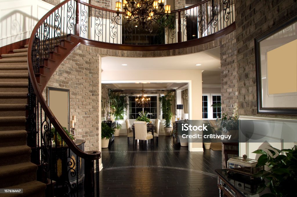 Staircase Dinning Home Interior For More Beautiful Interiors by Frank Short  Arch - Architectural Feature Stock Photo