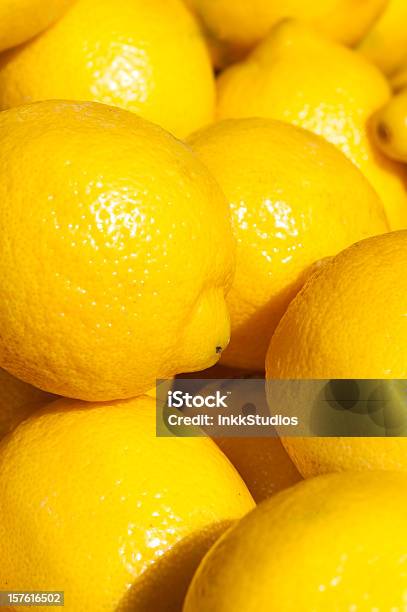 Photo libre de droit de Groupe De Lemons banque d'images et plus d'images libres de droit de Citron - Citron, Macrophotographie, Agrume