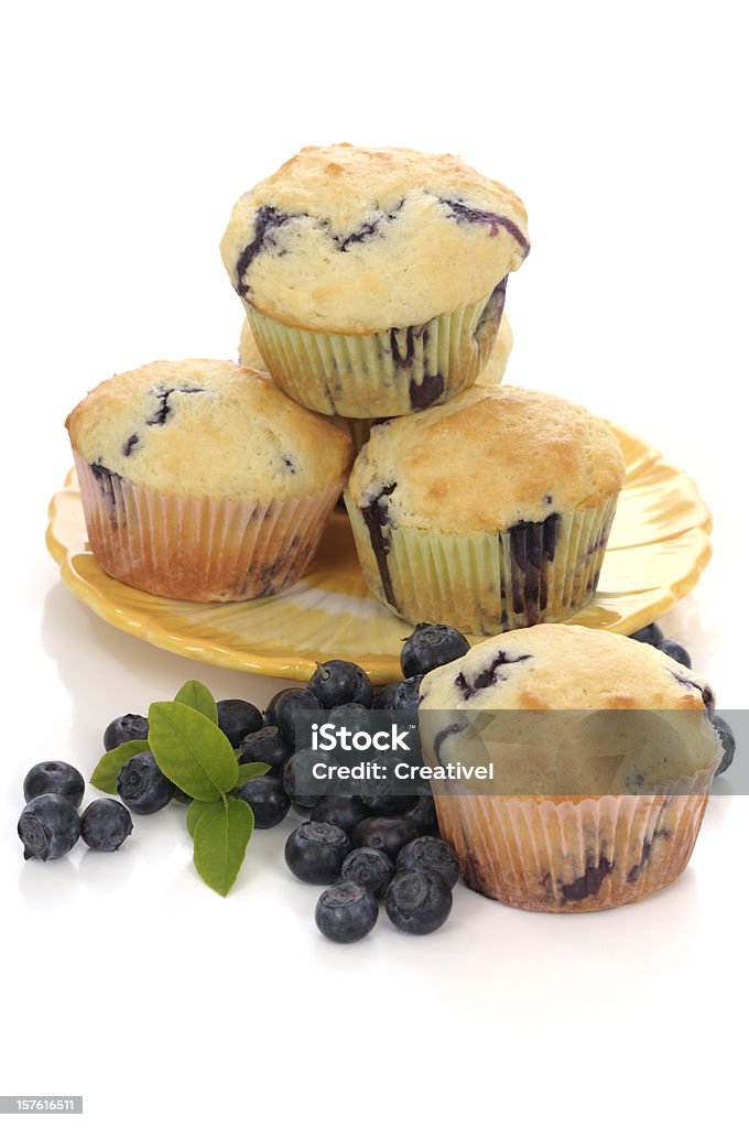 Blueberry Muffins  Cupcake Stock Photo