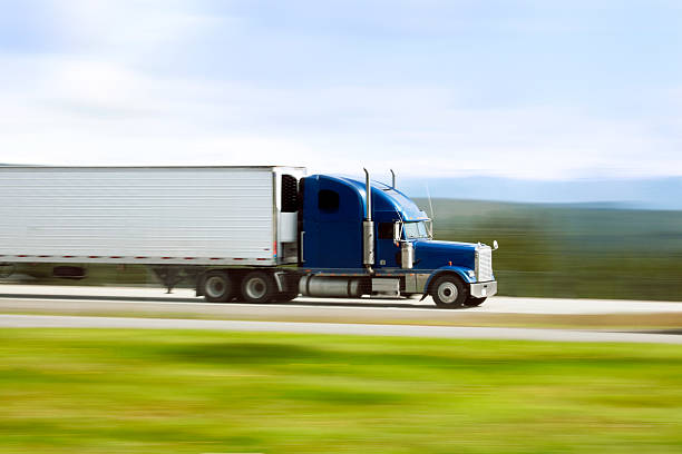 istock Truck on the highway 157616620