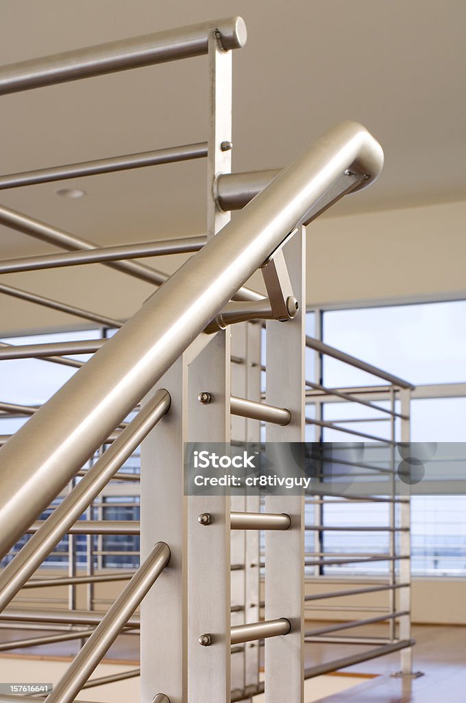 Corrimões de aço inoxidável moderno - Royalty-free Aço Inoxidável Foto de stock