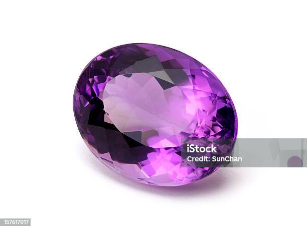 Amethyst Gemstone Stock Photo - Download Image Now - Amethyst, Gemstone, Purple