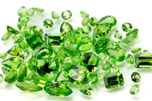 Peridot or Chysolite gems are  popular precious Gem that used in jewelry.