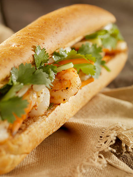 istock Vietnamese Sub Sandwich with Grilled Shrimp 157617483