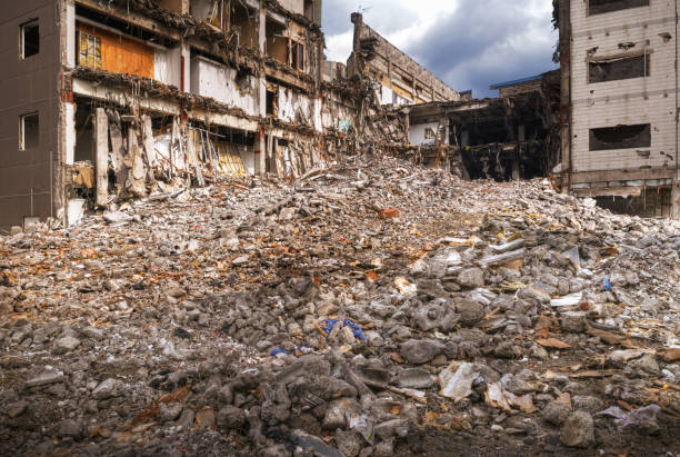 Earthquake Disaster - XLarge After 8.0 earthquake happend in sichuan, China horror world stock pictures, royalty-free photos & images