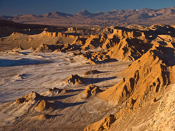 Sunset in the Valley of the Moon in Atacama Desert, Chile.