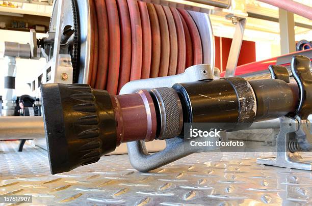 Booster Line Stock Photo - Download Image Now - Accidents and Disasters, Emergency Equipment, Emergency Services Occupation