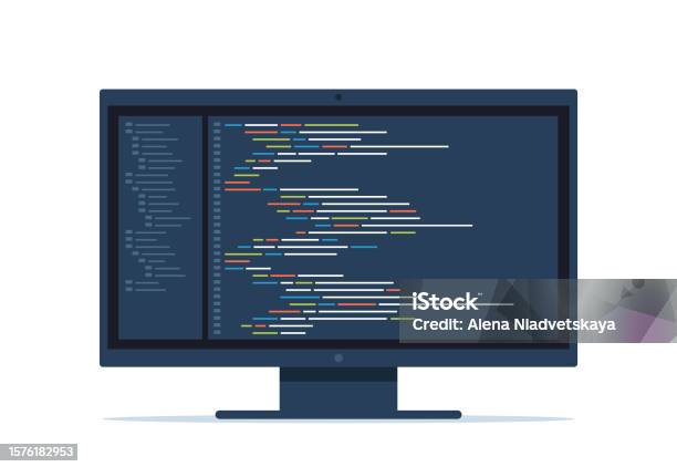Computer Software Coding Vector Concept Programming Coding Script Java ...
