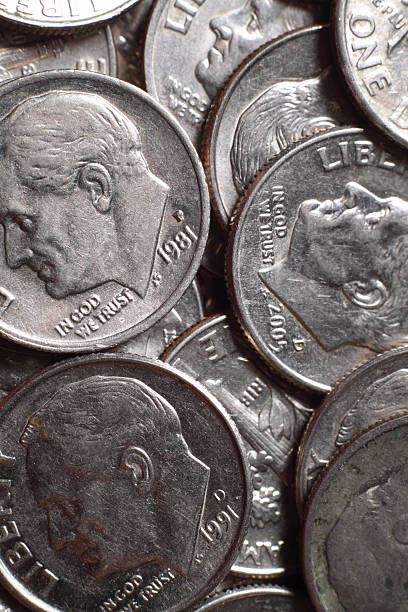 istock Pile of US Dimes 157618313
