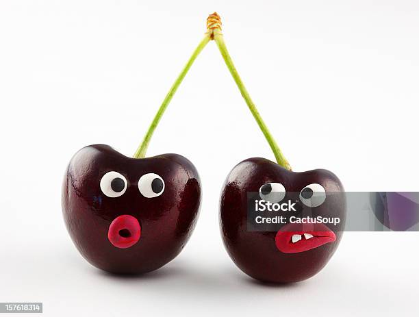 Retrato De Cerezas Foto de stock y más banco de imágenes de Fruta - Fruta, Humor, Vegetal