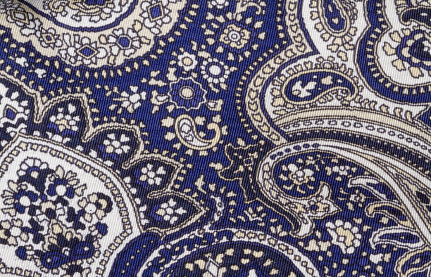 istock Indian paisley motif background 157618336