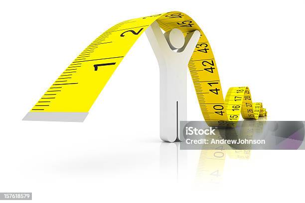 Measuring Tape Stock Photo - Download Image Now - Adult, Adults Only, Color Image