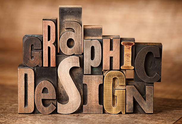 selected, word written with vintage letterpress printing blocks, angled view, rustic wooden background