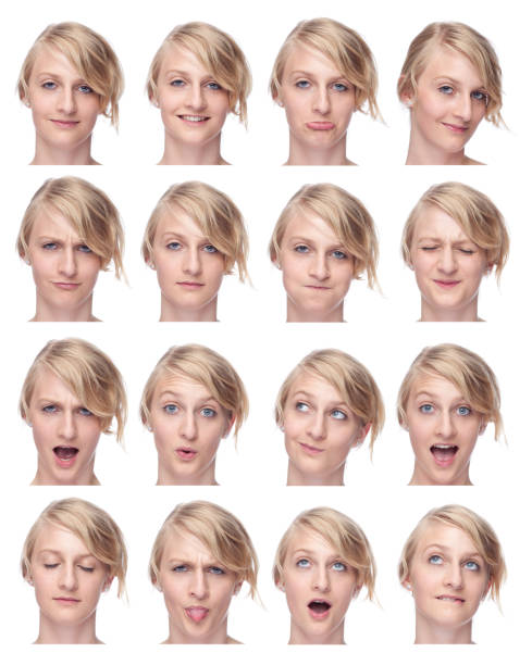 istock young blond girl head face expression collection isolated on white 157618854