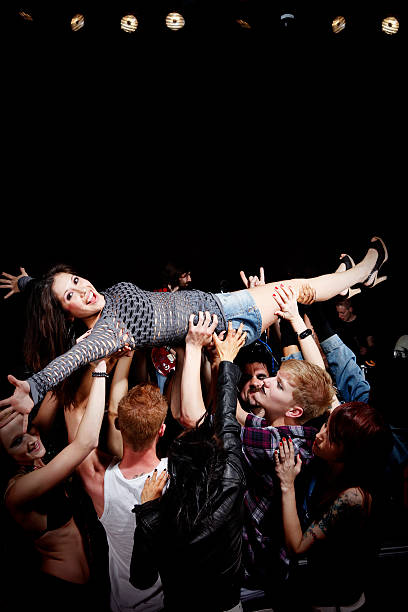 istock Crowd Surfing at a Rock Concert 157618939