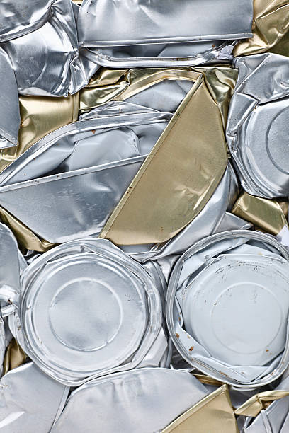 Flat Cans stock photo