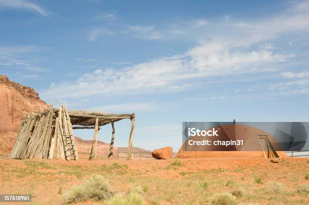 Traditional Navajo Hogan Stock Photo - Download Image Now - Navajo Culture, Adobe - Material, Building Exterior