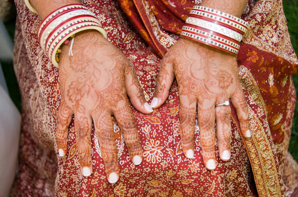 istock henna decoration on an Indian woman 157619012