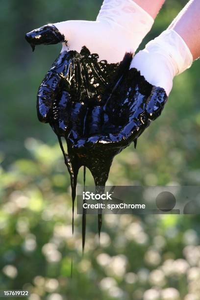 Aceite De Alquitrán Foto de stock y más banco de imágenes de Derrame de petróleo - Derrame de petróleo, Alquitrán, Gota - Líquido