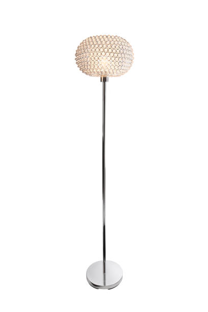 Contemporary Lamp with Clipping Path Contemporary lamp with clipping path included. floor lamp stock pictures, royalty-free photos & images