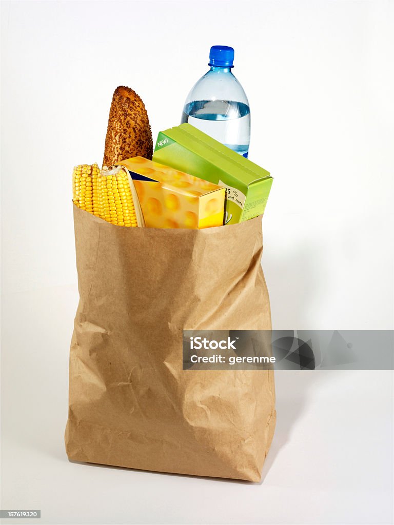 Bolsa de compras - Foto de stock de Fundo Branco royalty-free