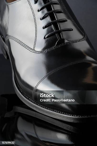Klassische Schuhoxford Stockfoto und mehr Bilder von Einzelner Gegenstand - Einzelner Gegenstand, Schuhwerk, Schwarz - Farbe