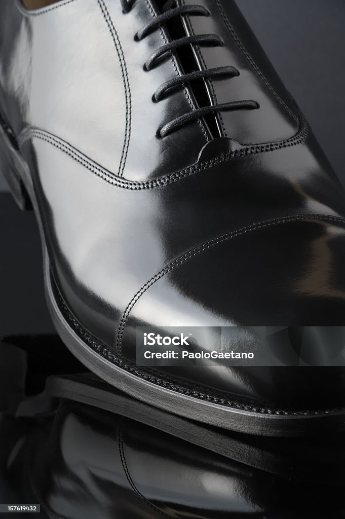 Clássico calçado-Oxford - Foto de stock de Cor Preta royalty-free