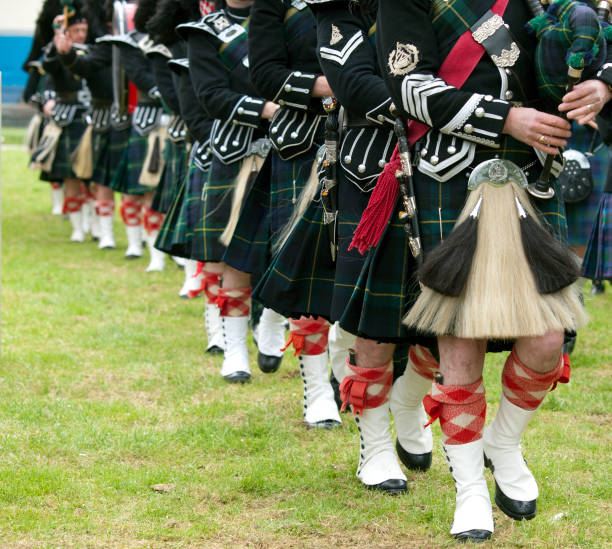 Pipers in a Marching Band, Scotland