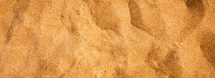 Sand texture.Quartz sand Natural background.Sandy beach for background.Top view.Banner.Close-up.