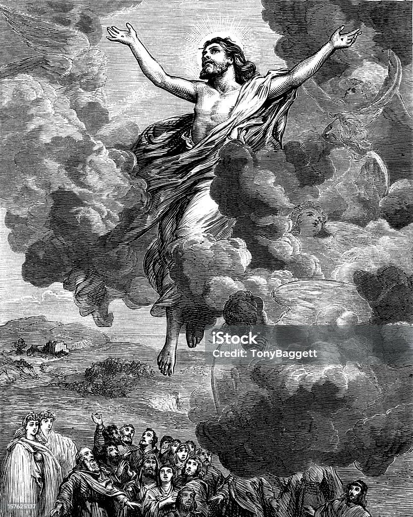 Der Himmelfahrt von Jesus Christus - Lizenzfrei Jesus Christus Stock-Illustration