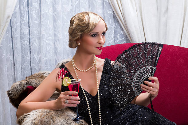 istock Vintage cocktail and fan 157626184