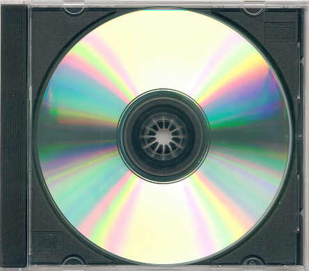 A compact disc in its case.