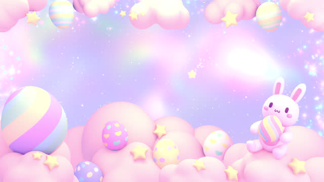 cute easter bunny background