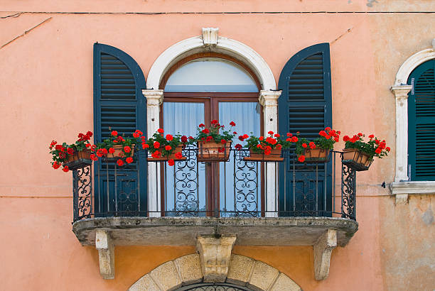 istock Window with balcony in Italy 157632664